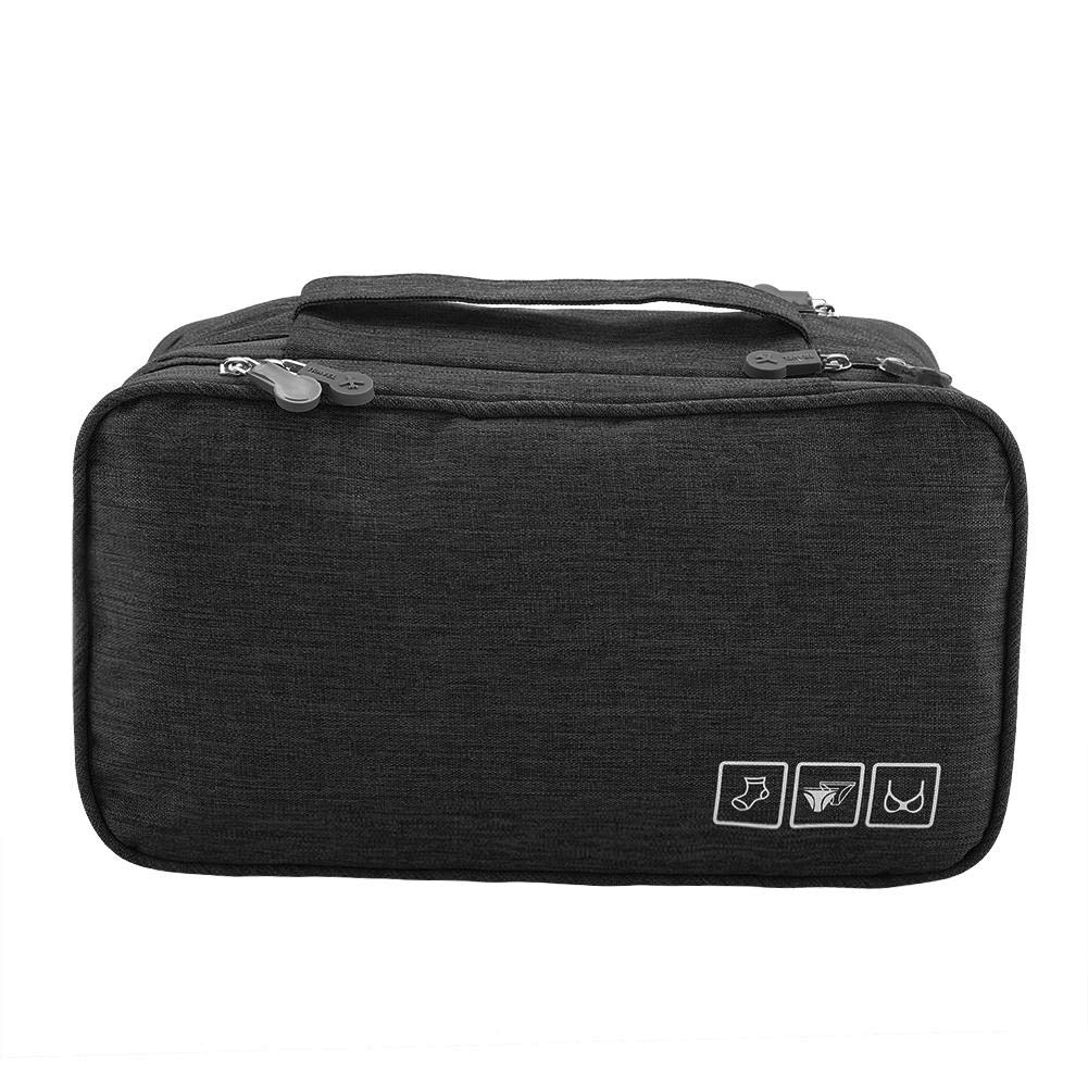 Portable Travel Bag Waterproof Underwear Bra Socks Storage Organizer USB Case(1#)