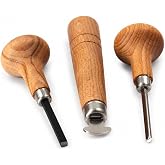 TAURISH Stone Setting Tool Set, 3 Pieces for Prong and Bezel Setting