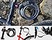 Bike Lock Cable, Foneso Bicycle Cable Lock, Self Coiling Resettable Combination Cable Bike Locks with Free Mounting Bracket, 12mm x 1200mm.