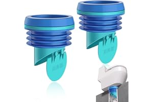 SAMIQU 2PCS Toilet Flanges Wax Rings with Prevent Backflow Valve - Thick Wax Bowl Ring Fits 3.2-4 inch Waste Lines Easy Insta