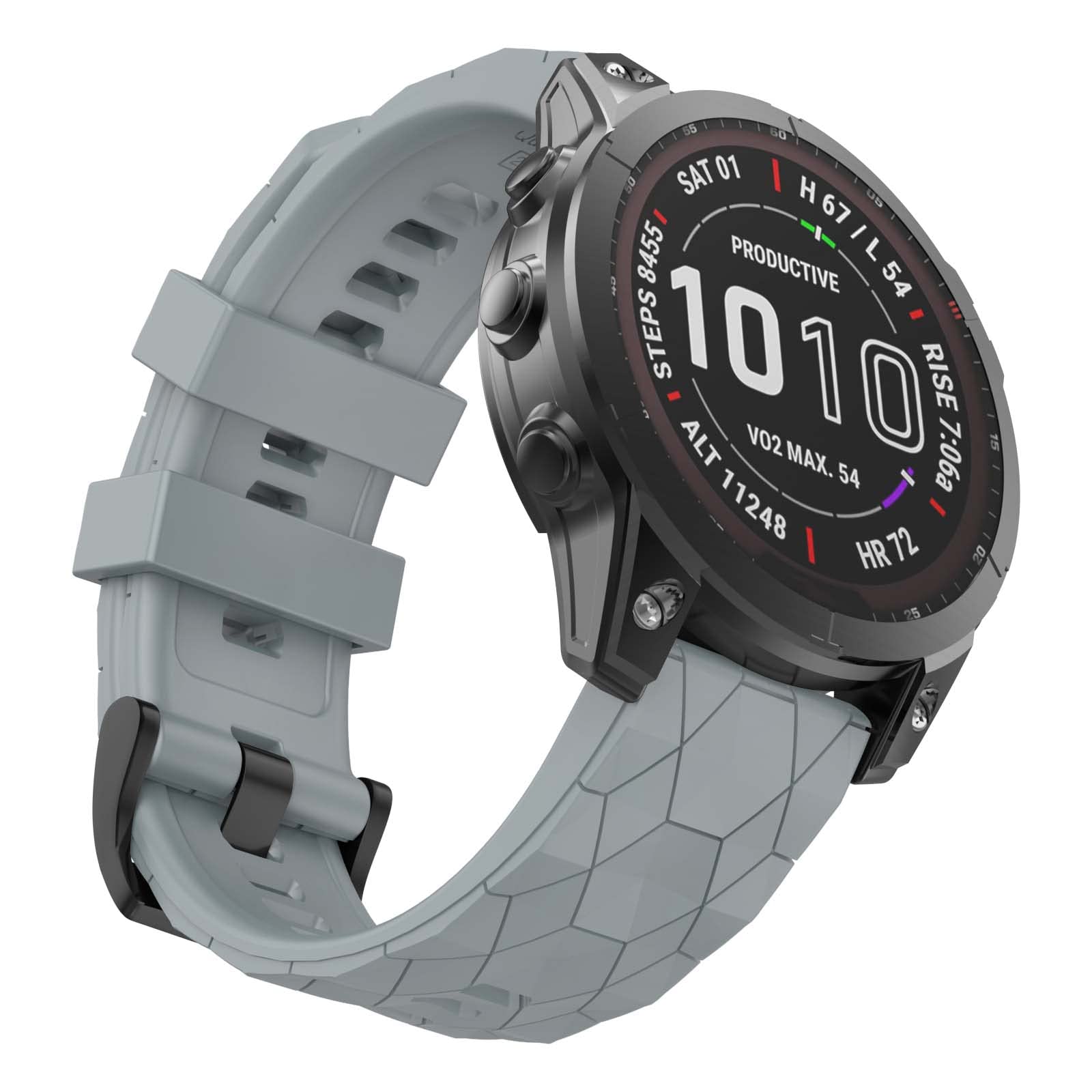MYSNBKN Fenix 7X Strap 26mm Silicone bands for Garmin Fenix 8 51mm/Fenix 7X/Fenix 6X/Fenix 6X Pro/Fenix 5X/Fenix 5X Plus/Fenix 3/Fenix 3 HR(Quick Fit)