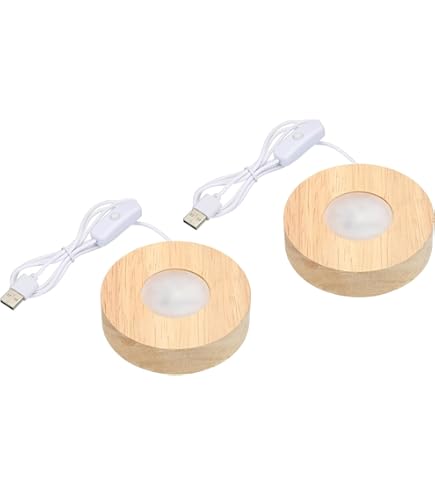PIED DE LAMPE,2pcs--Support Pour Veilleuse à Base Colorée, Accessoire