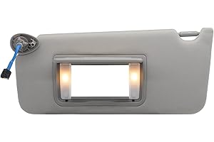 CRAZYPARTS Driver Left Side Sun Visor Replacement Compatible with Accord 2008 2009 2010 2011 2012 2013 2014 2015 2016 with Light Replaces# 83280-TA5-A51ZA 83280TA5A51ZA Color NH686L