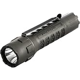 Streamlight 88850 PolyTac 600-Lumen Tactical Flashlight, Black | 11500 candela peak beam; multi-fuel 18650; TEN-TAP programming; impact-resistant polymer body