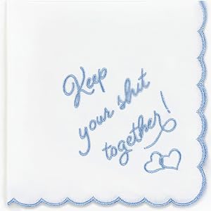 Wedding Handkerchief - Something Blue for Bride on Wedding Day, Bride Gift for Wedding Essentials, Embroidered Handkies Gift