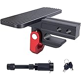 RVSNAIL Hitch Step for 2 Inch Receiver with 3/4" D-Ring Shackle, Trailer Hitch Step for 45,000 lbs Max Breaking Strength, Tow Hitch Step Skid Protection for Pickup Truck Car SUV (Aluminum, Red)