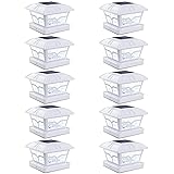 SIEDiNLAR Solar Post Cap Lights Outdoor 2 Color