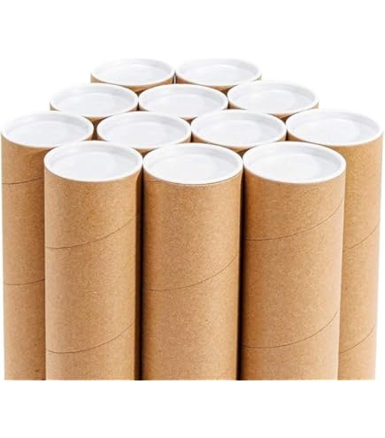 30 Rollos De Correo De Tubo Kraft De 15 X 4,3 Cm Para Envío | Cuotas