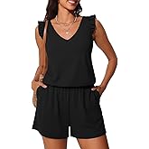 Summer Mae Ruffle Swim Romper One Piece Swimsuit Women Modest High-Back Bathing Suit with Pockets 2026 Swimwear