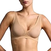 EBY Sheer Bralettes for Women - Seamless and Wireless Mesh Bralette, Back Smoothing Bras for Women