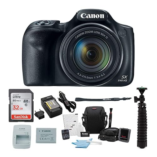 Canon PowerShot SX540 HS Digital Camera with 32GB Memory Card
