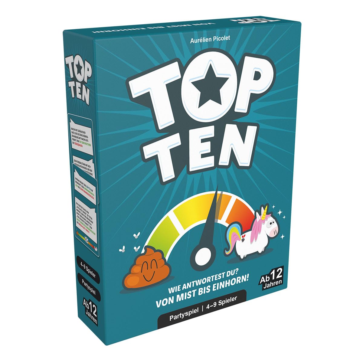 Asmodee | Top Ten | Partyspiel | Nominiert zum Spiel des Jahres 2022 | 4-9 Spieler | Ab 12+ Jahren | 30 Minuten | Deutsch