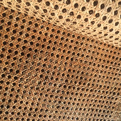 Rattan Cane bing Roll 18 Inch Wide, Caning Material Natural Hexagon Woven, Wicker Fabric Roll