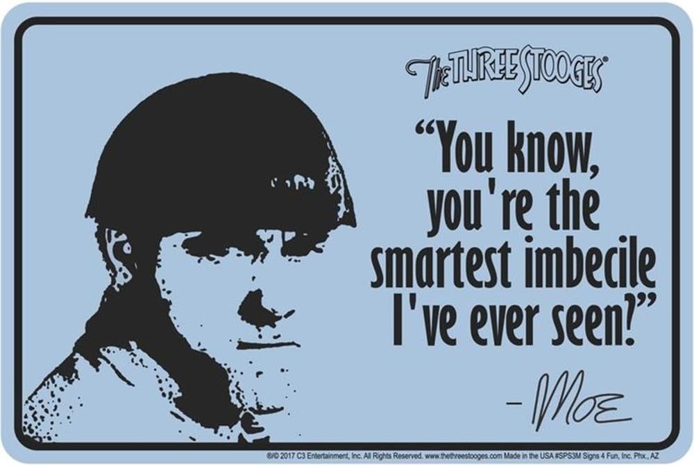 Signs 4 Fun SPS3M 3 Stooges Moe, Small Parking Sign