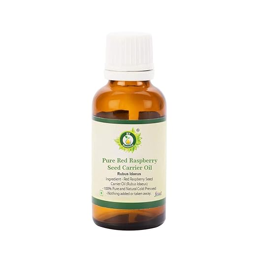 R V Essential Pure Red Raspberry Seed Carrier Oil 10ml- Rubus Idaeus (100% Pure and Natural Cold Pressed)
