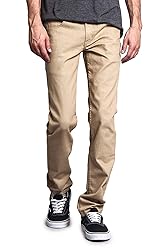 VICTORIOUS Men's Skinny Slim Fit Stretch Raw Denim