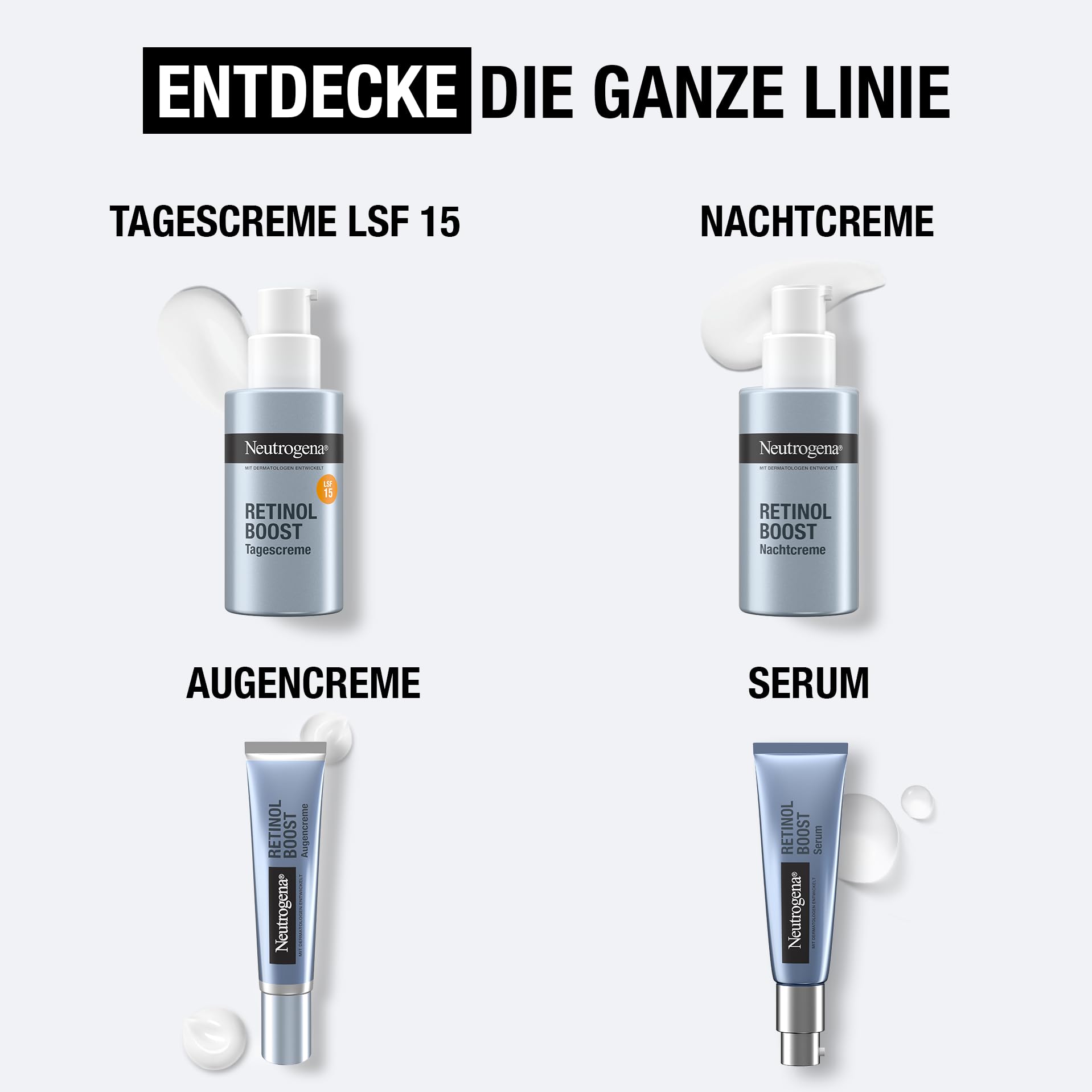 Neutrogena Retinol Boost Nachtcreme 50 ml, Anti-Aging Pflege mit Retinol, Hyaluronsäure und Antioxidans, unparfümierte Gesichtscreme gegen Falten und für straffere Haut 7