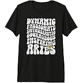 Aries Zodiac Sign Groovy Aries Birthday Aries Astrology Premium Tri-Blend T-Shirt