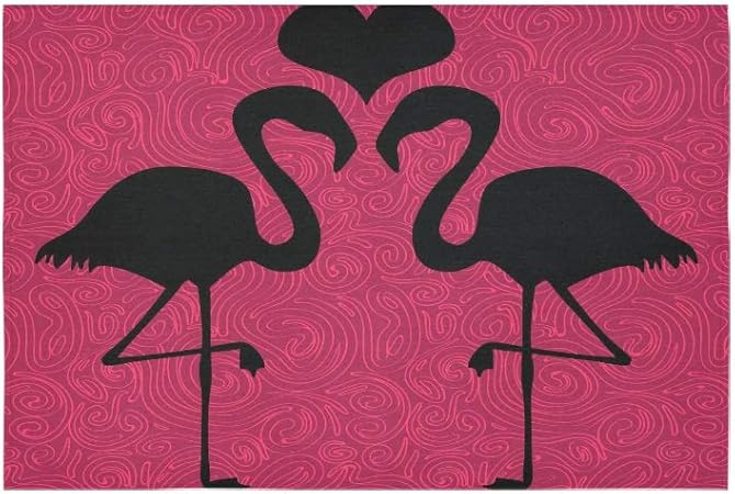 Jeolvp Tapisserie Romantique Flamingo Oiseau Amour Coeur Floral Rose Tapisseries Tenture Murale Fleur Tapisserie Psychedelique Tenture Murale Dortoir Indien Decor Pour Le Salon Chambre 60 X 40 Pouces Amazon Fr Cuisine Maison