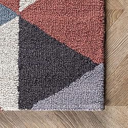 nuLOOM Bianca Triangles Wool Area Rug, 2 ft x 6
