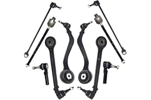 FRENZYBRO 10 PCs Front Lower Control Arms + Tie Rods Sway Bar Replacement For 2010 2011-2015 Chevy Camaro