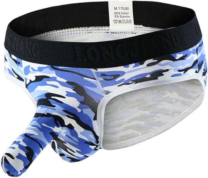 Wolfleague String Homme Sexy Elephant Transparent Ouvert Slip Tanga