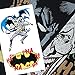 Popfunk Batman Vs. The Joker Split T-Shirt (Large, Black)