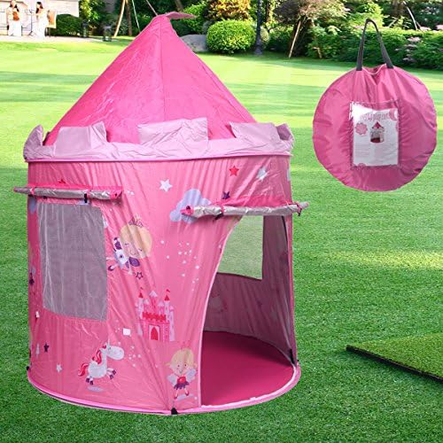 Play Tents Portable Pink Folding Play Kids Pop Up Tent Girl Princess Castle House play tents for kids pink