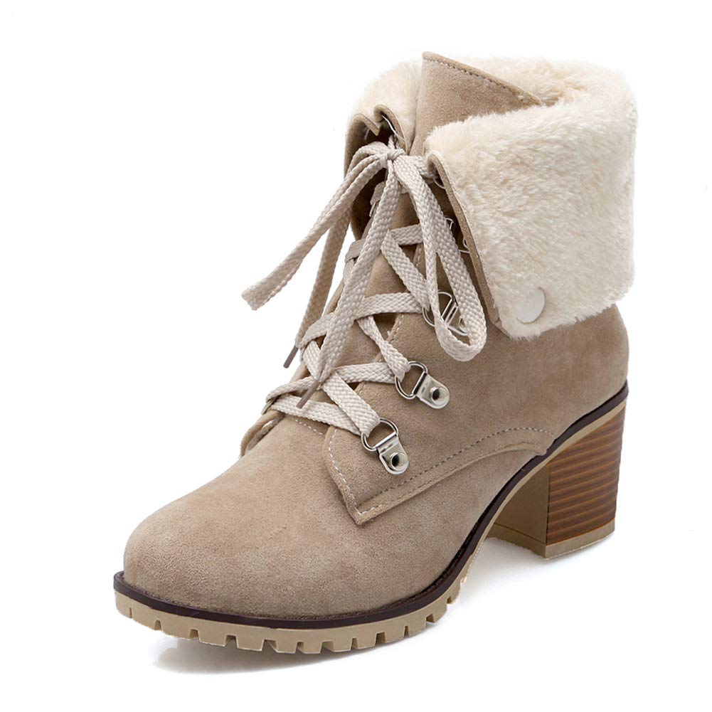 beige lace up ankle boots