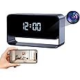 HiSpyCam Hidden Camera Clock, FHD 1080P Wireless Secret Cam, WiFi Nanny Cam, Strong Night Vision, Small Discreet Cam for Home Indoor Security