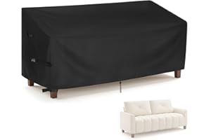 Iptienda Patio Sofa Cover for Outdoor Furniture, 80inch Outdoor Couch Cover Waterproof and Heavy Duty for Large 3-Seater Loveseat,Couch,Glider and Bench-80"L x 38"W x 35"H