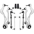 ALADICHE 10pcs Front Suspension Kit Upper Control Arm E90 Compatible with BMW 3-Series 325i 328i 330i 335d 335i 335is 2006-2013,2008-2013 BMW E82 E88 1-Series 128i 135i, 2013-2015 E84 X1(2WD Only)