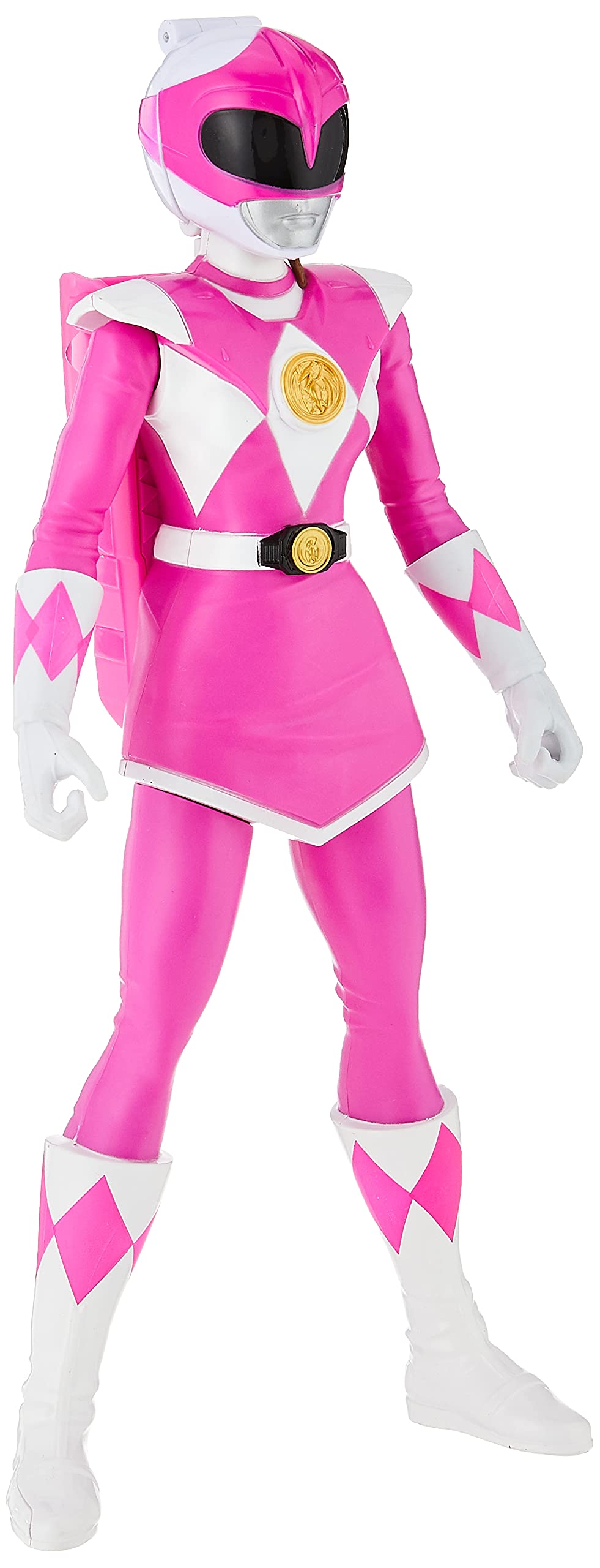 Power Rangers Mighty Morphin Pink Ranger Morphin Hero 30-cm Action Figure Toy with Accessory, Inspired by the TV Show