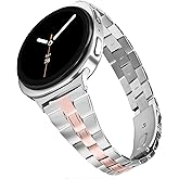 Mtozon Stainless Steel Bands Compatible with Samsung Galaxy Watch 8 40mm/44mm Classic 46mm Women Slim Metal Replacement Wristbands