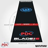WINMAU Pro Zone Precision PVC Darts Mat with Integrated Raised Oche Line view 3