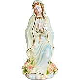 Swaite Virgin Mary Statue, 11 Inch Mary Statues with LED Lighted, Suitable for Religious Decor and Collection and Home Use, Blessed Virgin Mother Mary Statues Gift