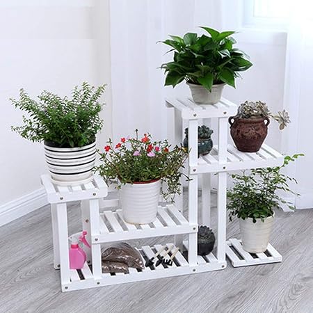 ZRL77y Estante De Flores Soporte De Exhibición De Madera Maciza ...