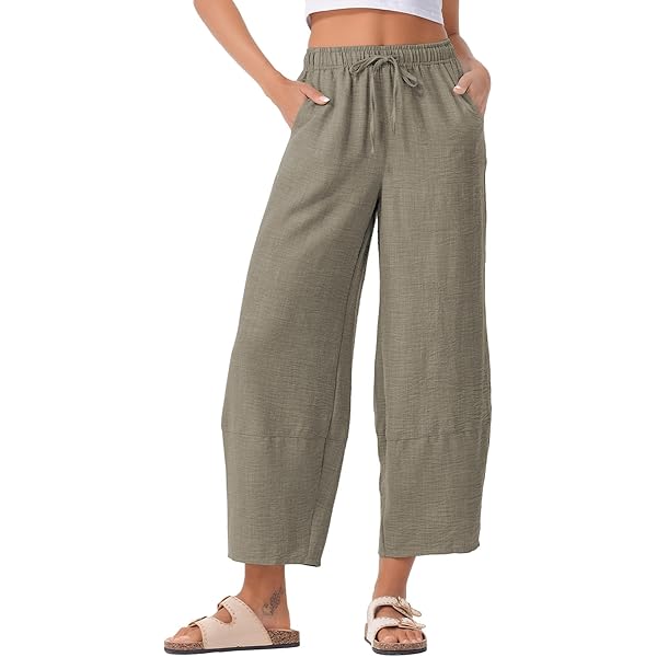 Linen Harem Pants For Women Latuza Women's Cotton Joggers Jersey