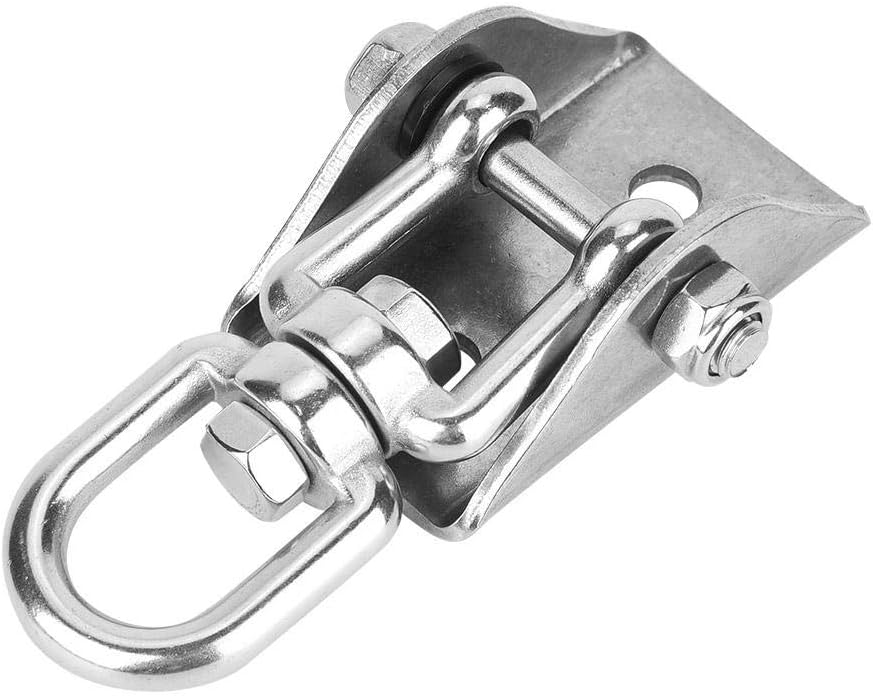 360¡ã Rotatable Hammock Hanger, Stainless Steel Ceiling Mount Hook for Swing Chair Sandbag & Yoga Rope - 450kg Load Capacity - Image 4