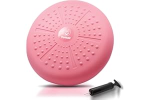 Tumaz Wobble Cushion - Wiggle Seat to Improve Sitting Posture & Stay Focused for Sensory Kids, Balance Disc to Relief Back Pain & Core Strength & Flexible Seating [Extra Thick, Pump Included]