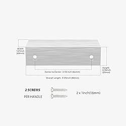 Peaha 10 Pack Kitchen Cabinet Handles 2-1/2 inch