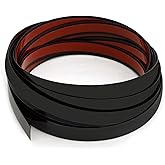 Black Mirror Border Peel and Stick Molding Trim Flexible Self Adhesive Wall Trim Decorative Mirror Trim for Border, TV, Wall, Mirror, Door, Backsplash, Wardrobe, Gap Sealing (1/2 in X 16.4 FT, Black)