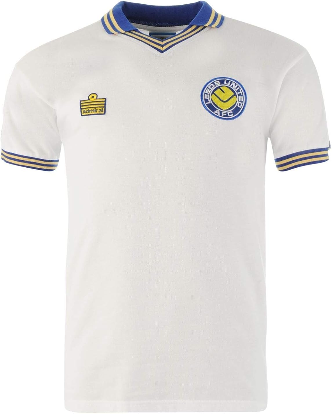 Amazon.com: Score Draw Mens Leeds United 1978 Home Jersey Retro Shirt Short Sleeve V Neck White 
