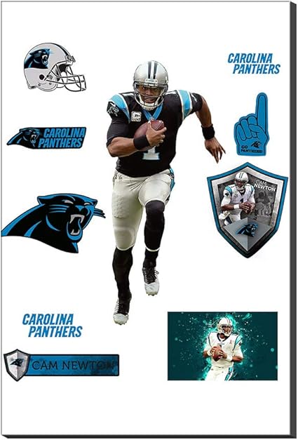 Amazon Com Walkking Ways Football Sports Posters Patriots Quarterback Nfl Sports Star Cam Newton Wall Art Canvas Painting Picture For Living Room Decor Home Decoration Sports Outdoors