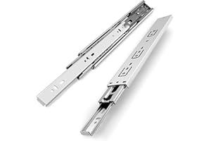 Gobrico 10 Pairs 22-inch Drawer Slides Soft Close Ball Bearing Side Mount Drawer Glides, 3-Folds Full Extension, Heavy Duty 100-Pound Capacity
