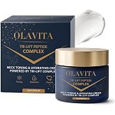 OLAVITA Tri-Lift Peptide Complex Cream, Tri-Lift Peptide Cream | Firming Neck &amp; Face Moisturizer for Smoother, Younger-Looking Skin, All Skin Types 1.69 fl oz