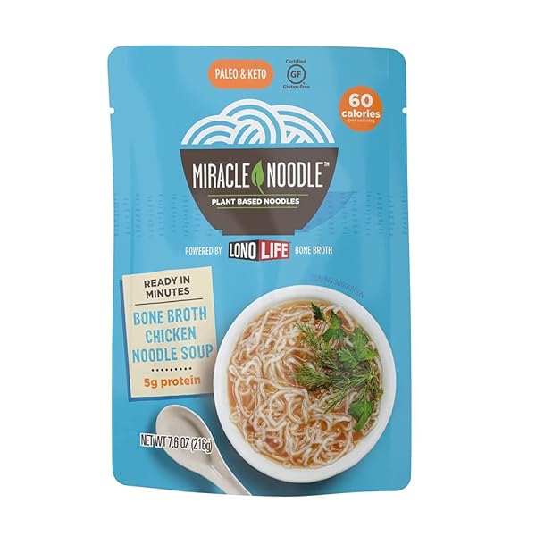 MIRACLE NOODLE BONE BROTH CHICKEN NOODLE SOUP, 7.6...