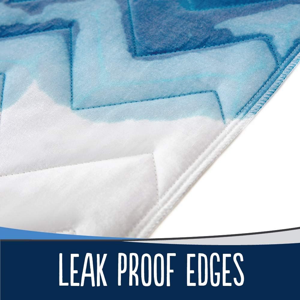 MIGHTY MONKEY Slip-Resistant Incontinence Pad for Bed Wetting, 52x34, Oeko Tex Certified, Reusable Waterproof Cover, Washable Soft Cotton Blend Protector Pads for Bed, Kids, Elderly, Pet Housebreaking : Baby