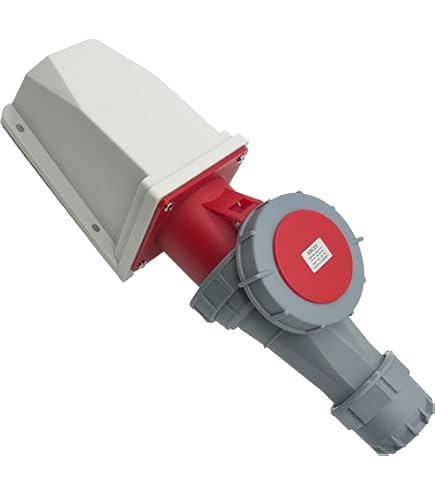 Red Industrial Plug & Sockets - SENRISE IP44 5Pin 32A Industrial