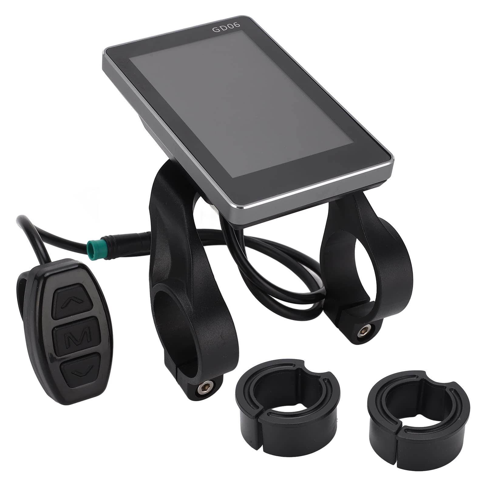 POENVFPO Electric Bike Display, LCD GD06 Control Panel for 22.2mm Handlebar Diameter, Bike Computer Display for Cyclists Commuters and Enthusiasts